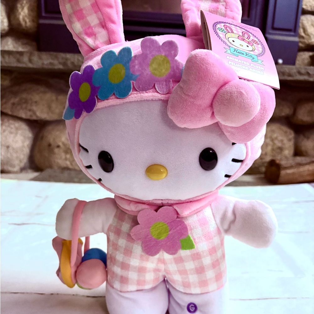 Hello Kitty Easter Side Stepper Musical Greeter